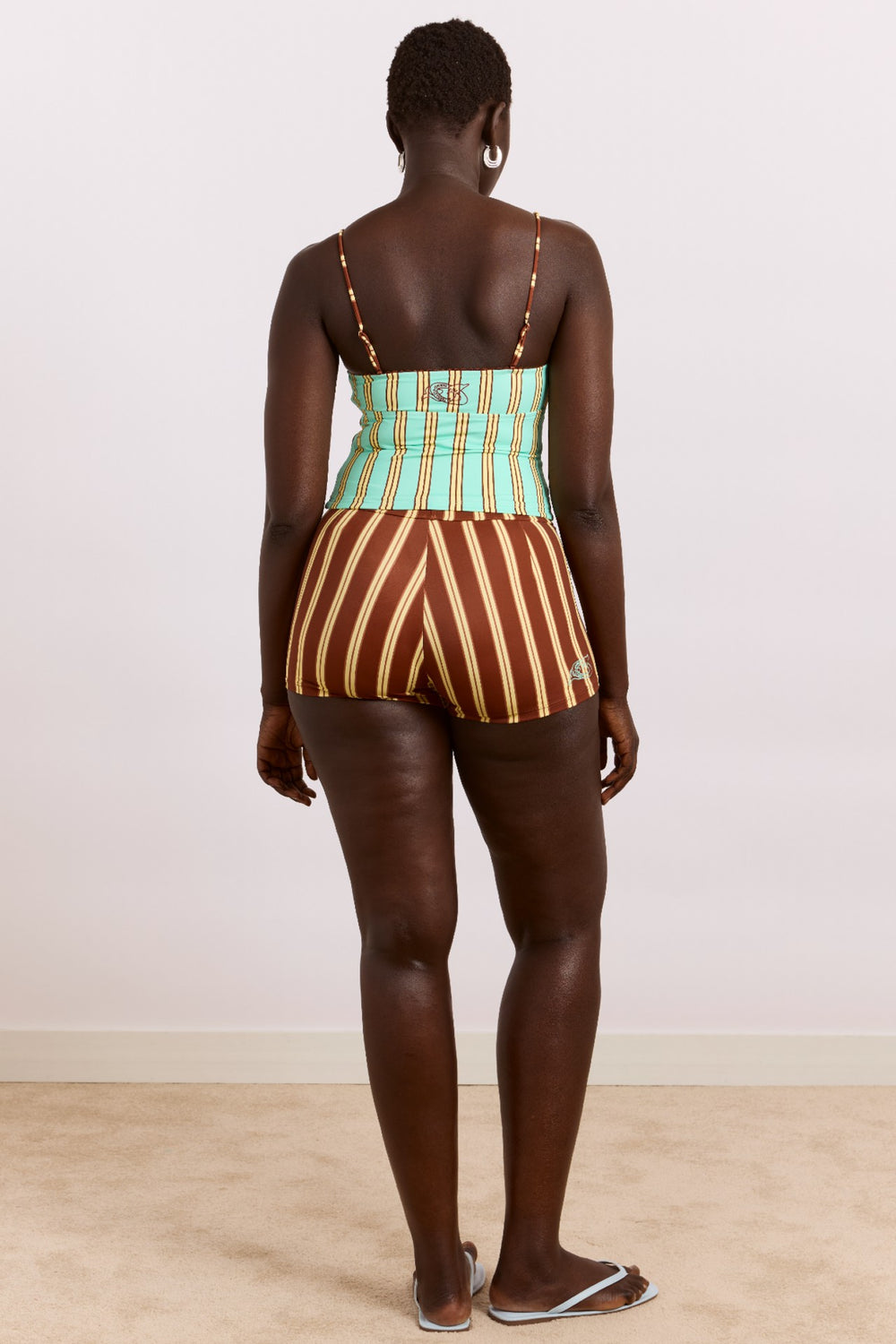 trudi tankini top - mint stripe print