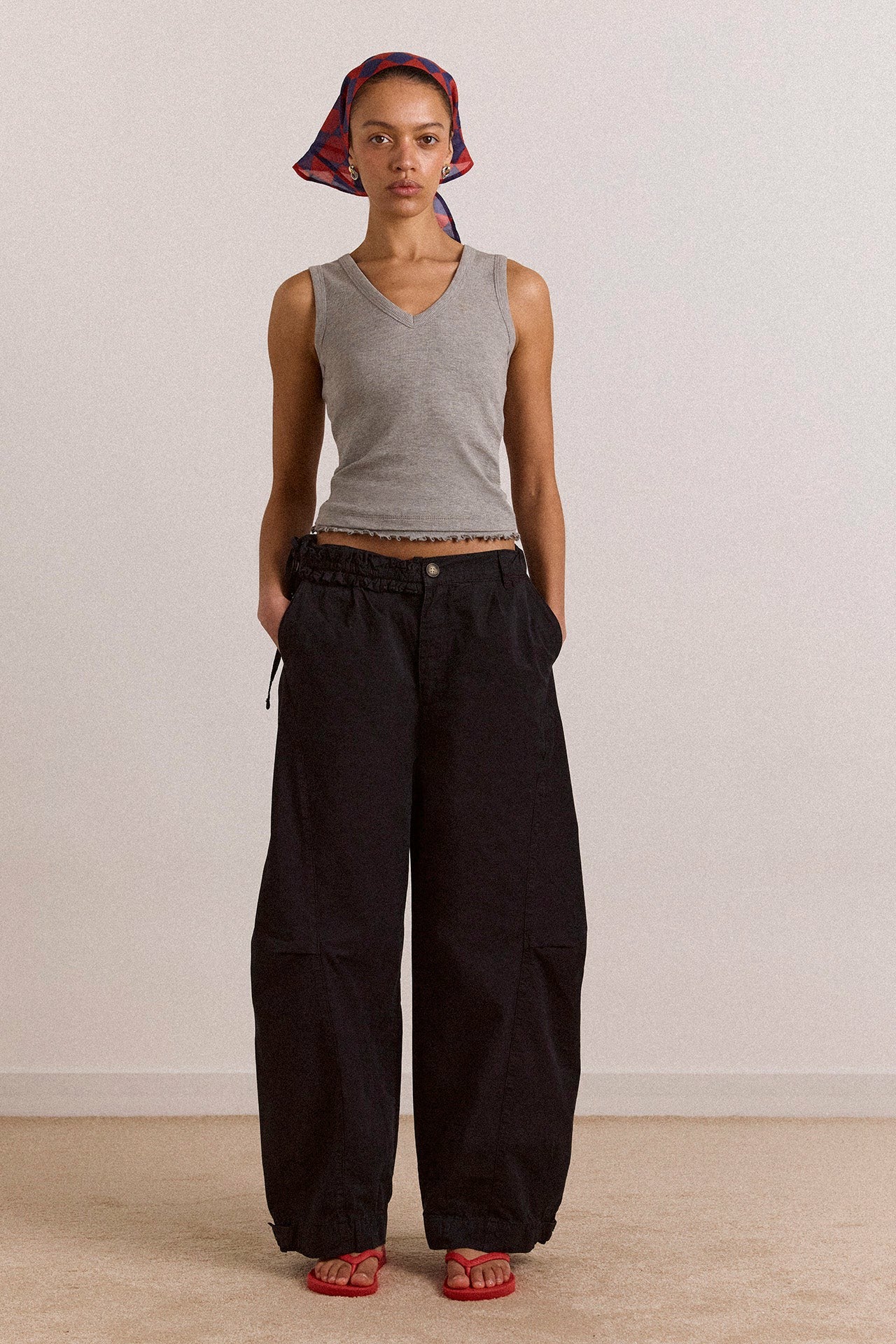 zora tank - grey marl