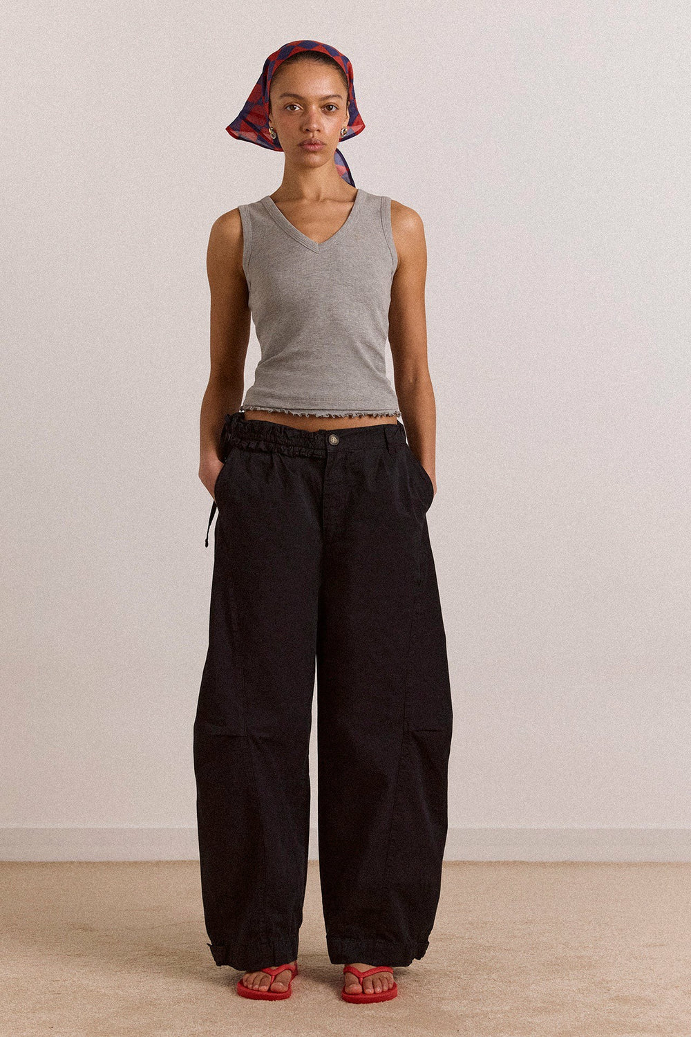 zora tank - grey marl
