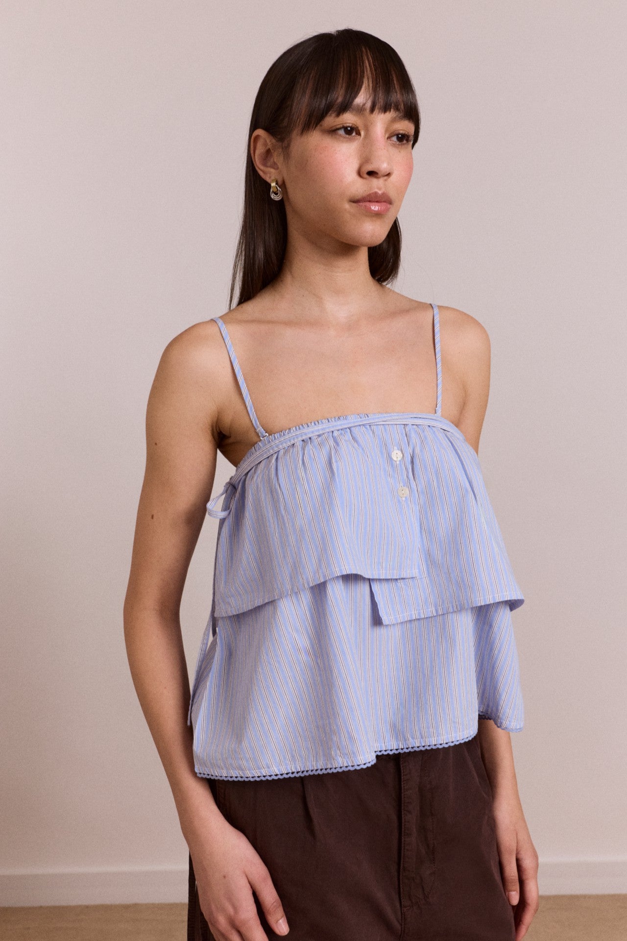 inka mini skirt / top - blue stripe