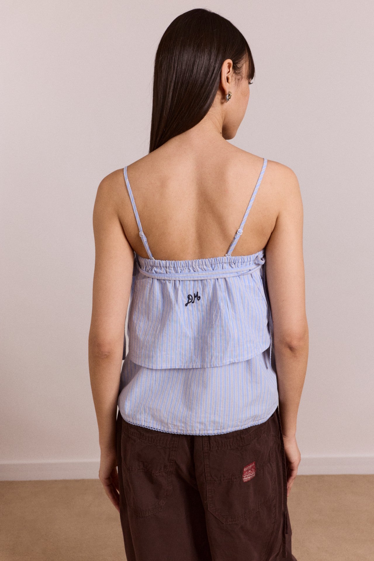 inka mini skirt / top - blue stripe