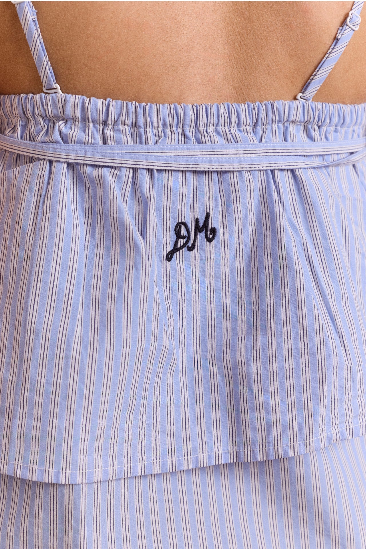 inka mini skirt / top - blue stripe