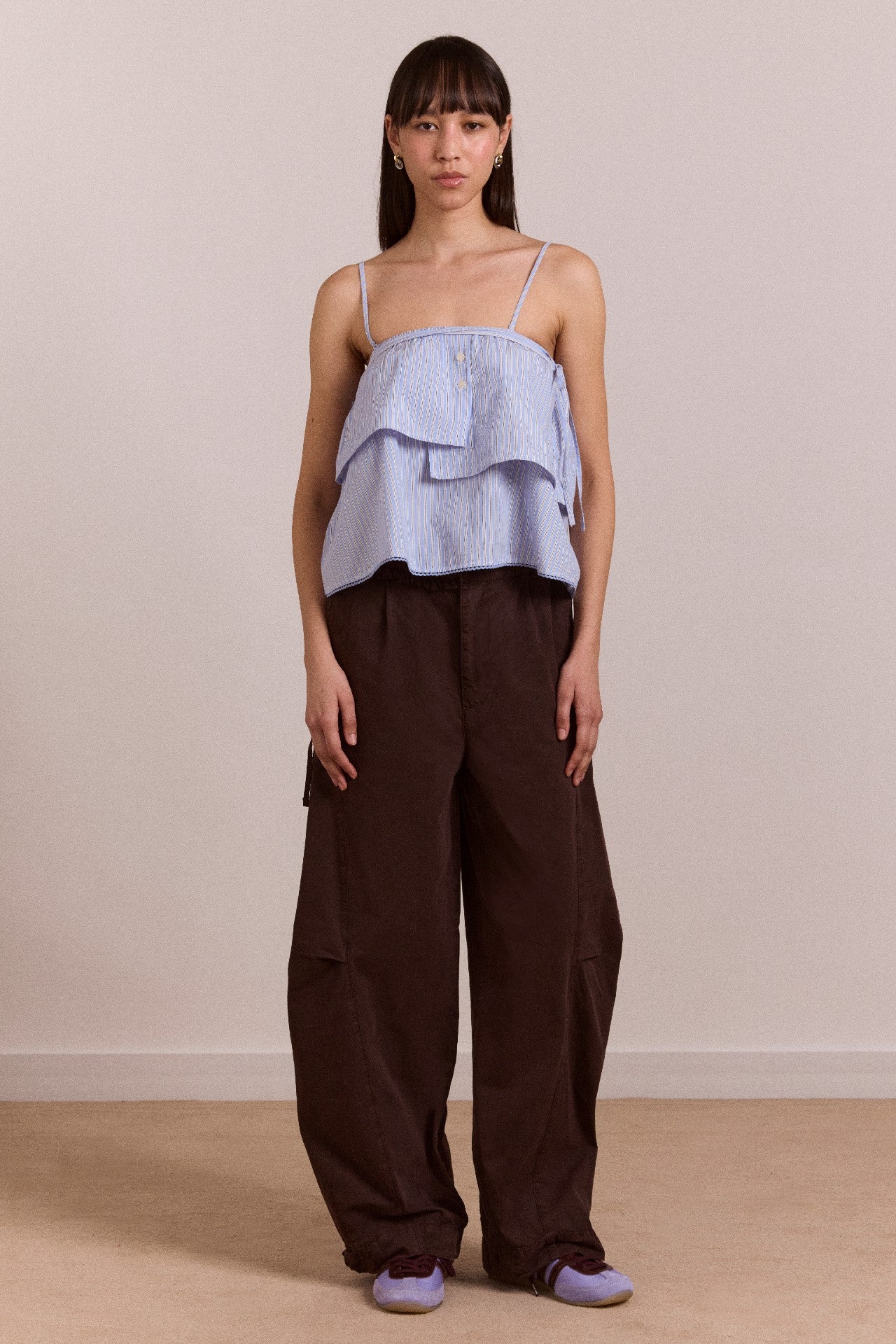 inka mini skirt / top - blue stripe