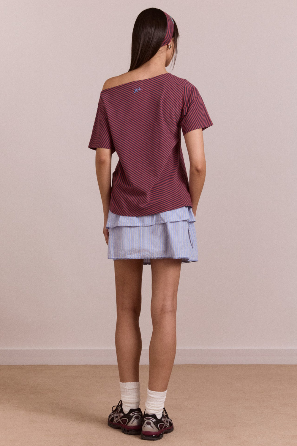 inka mini skirt / top - blue stripe