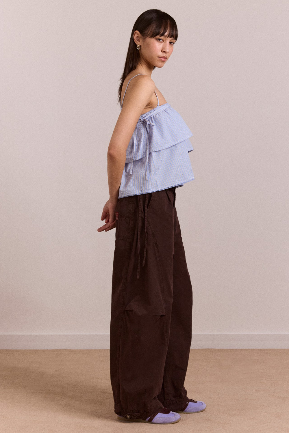inka mini skirt / top - blue stripe