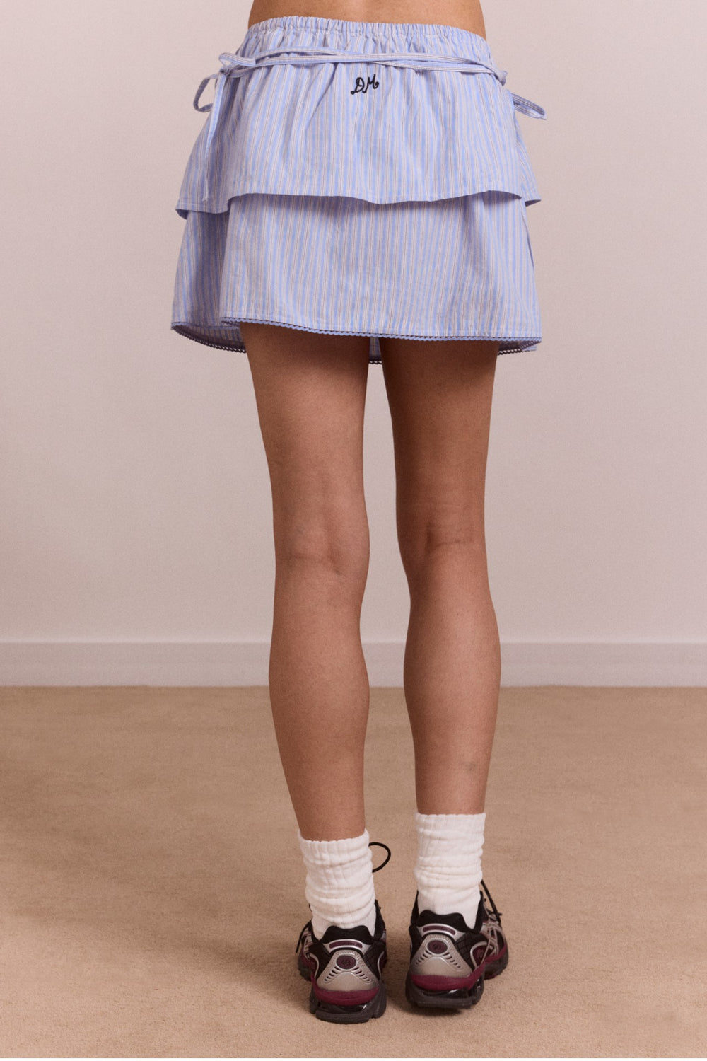 inka mini skirt / top - blue stripe