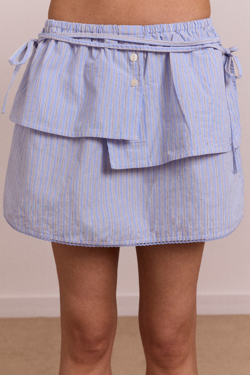 inka mini skirt / top - blue stripe
