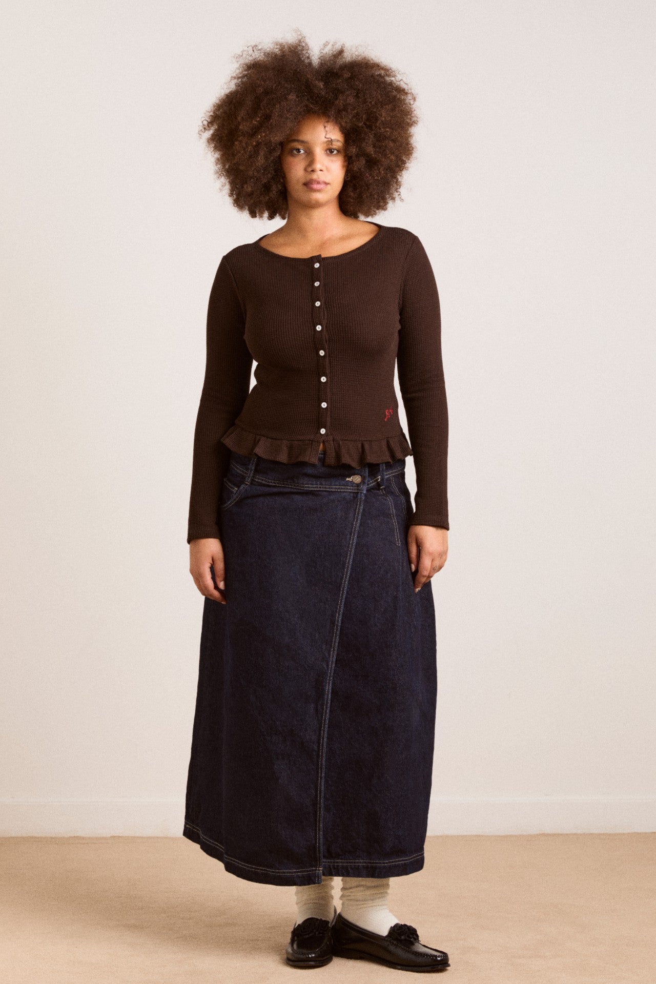 marjorie waffle top