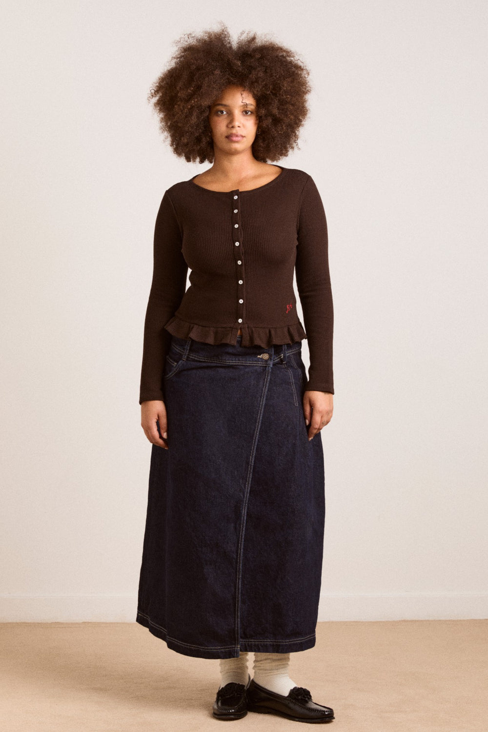 marjorie waffle top