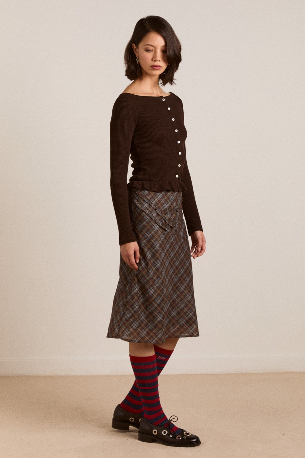 marjorie waffle top