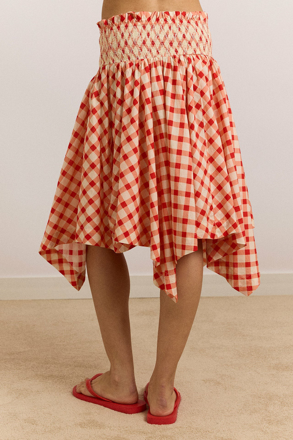 lilo hanky hem multiwear skirt/dress- red gingham