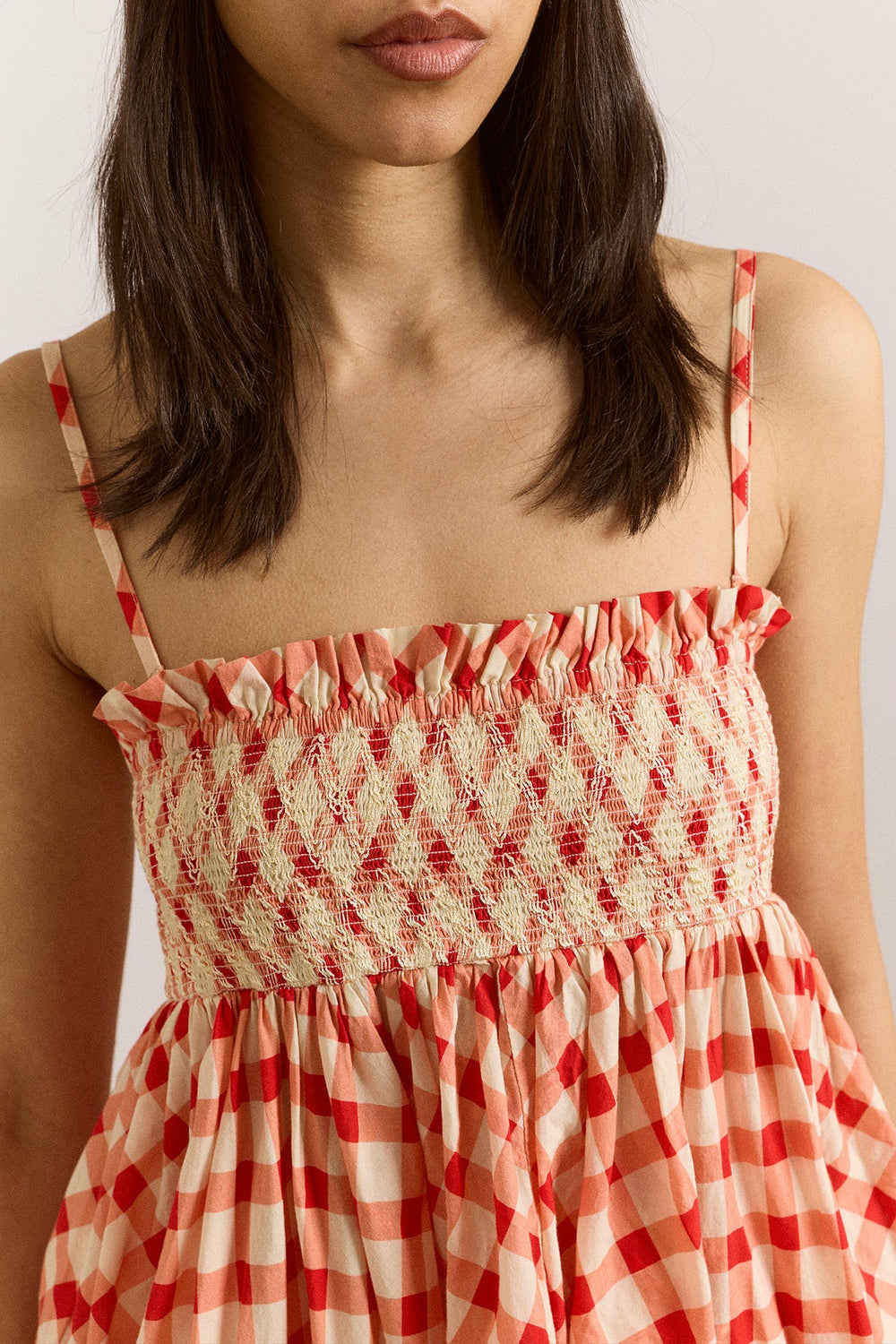 lilo hanky hem multiwear skirt/dress- red gingham