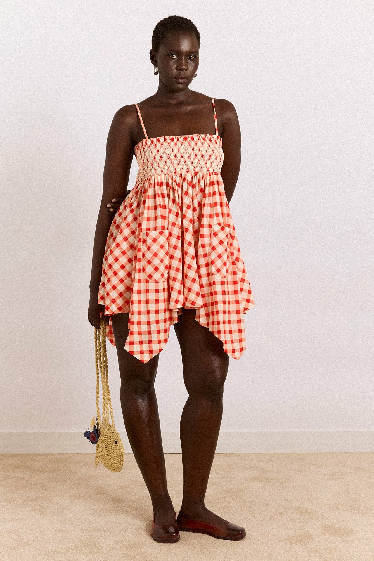 lilo hanky hem multiwear skirt/dress- red gingham