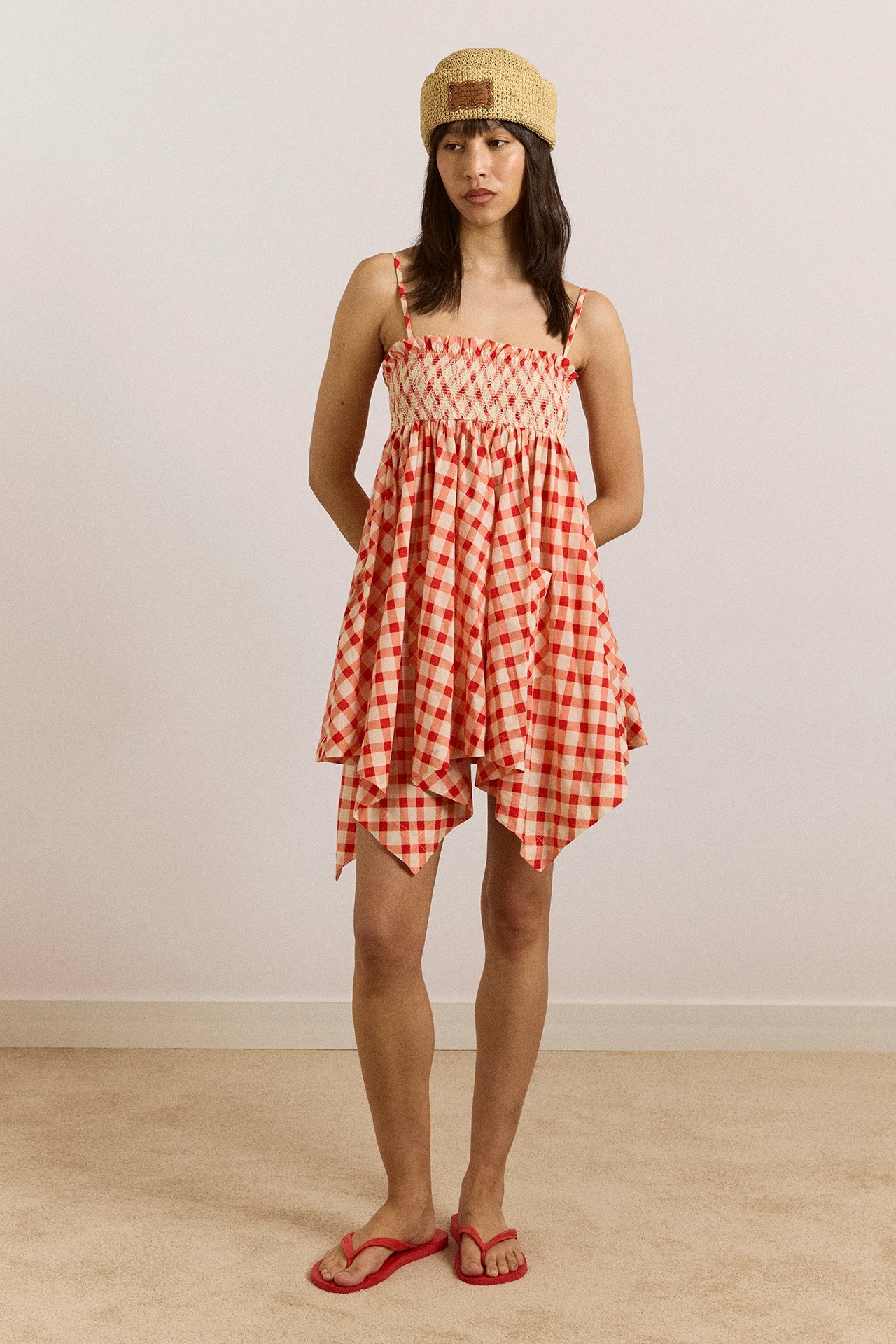 lilo hanky hem multiwear skirt/dress- red gingham