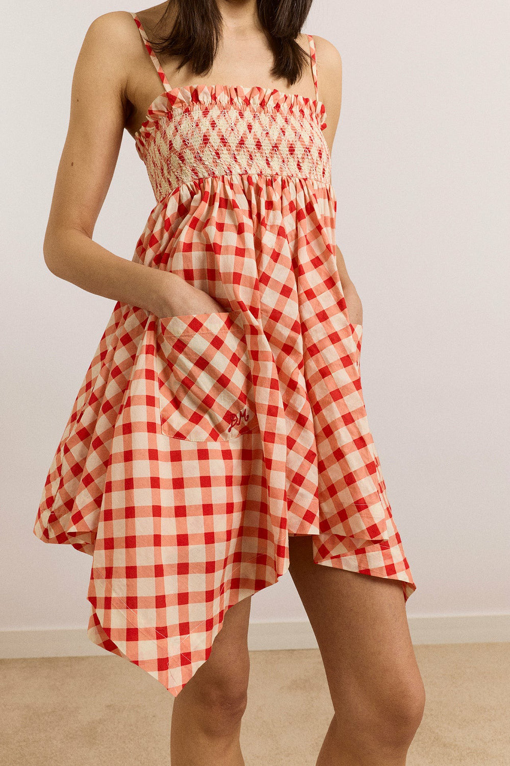 lilo hanky hem multiwear skirt/dress- red gingham