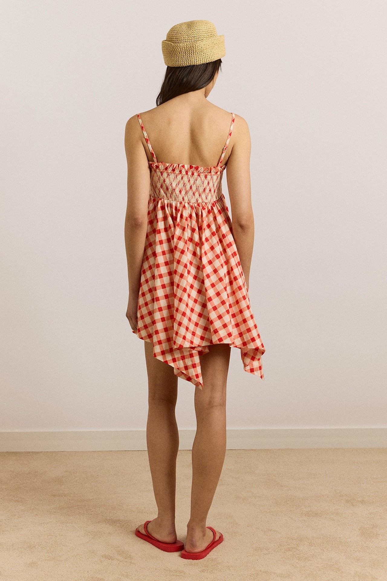 lilo hanky hem multiwear skirt/dress- red gingham
