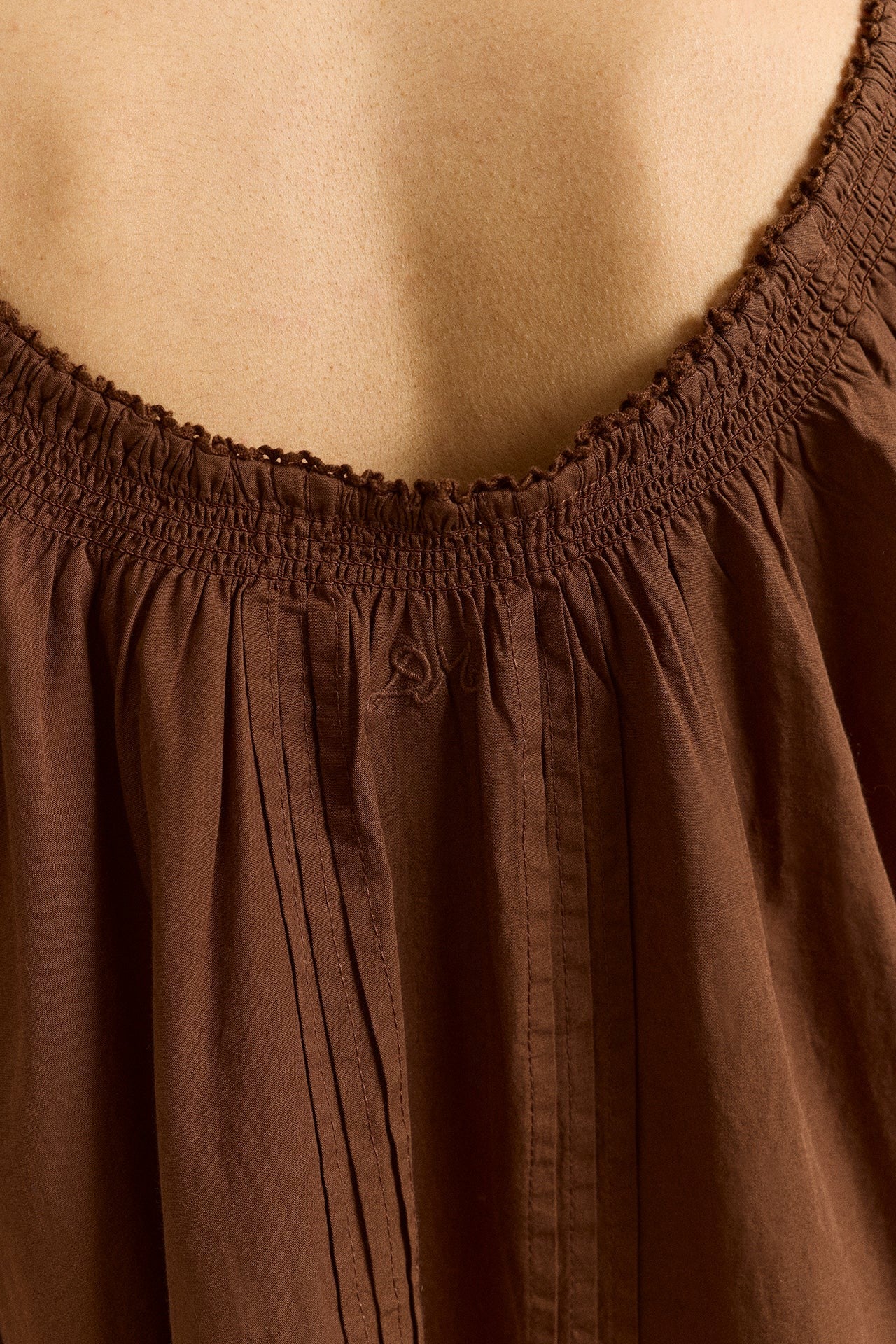 jayne mini dress - choc