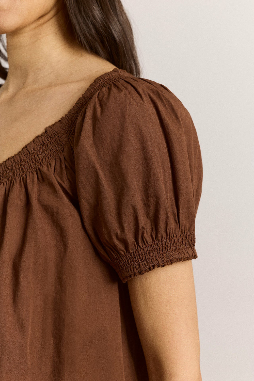jayne mini dress - choc