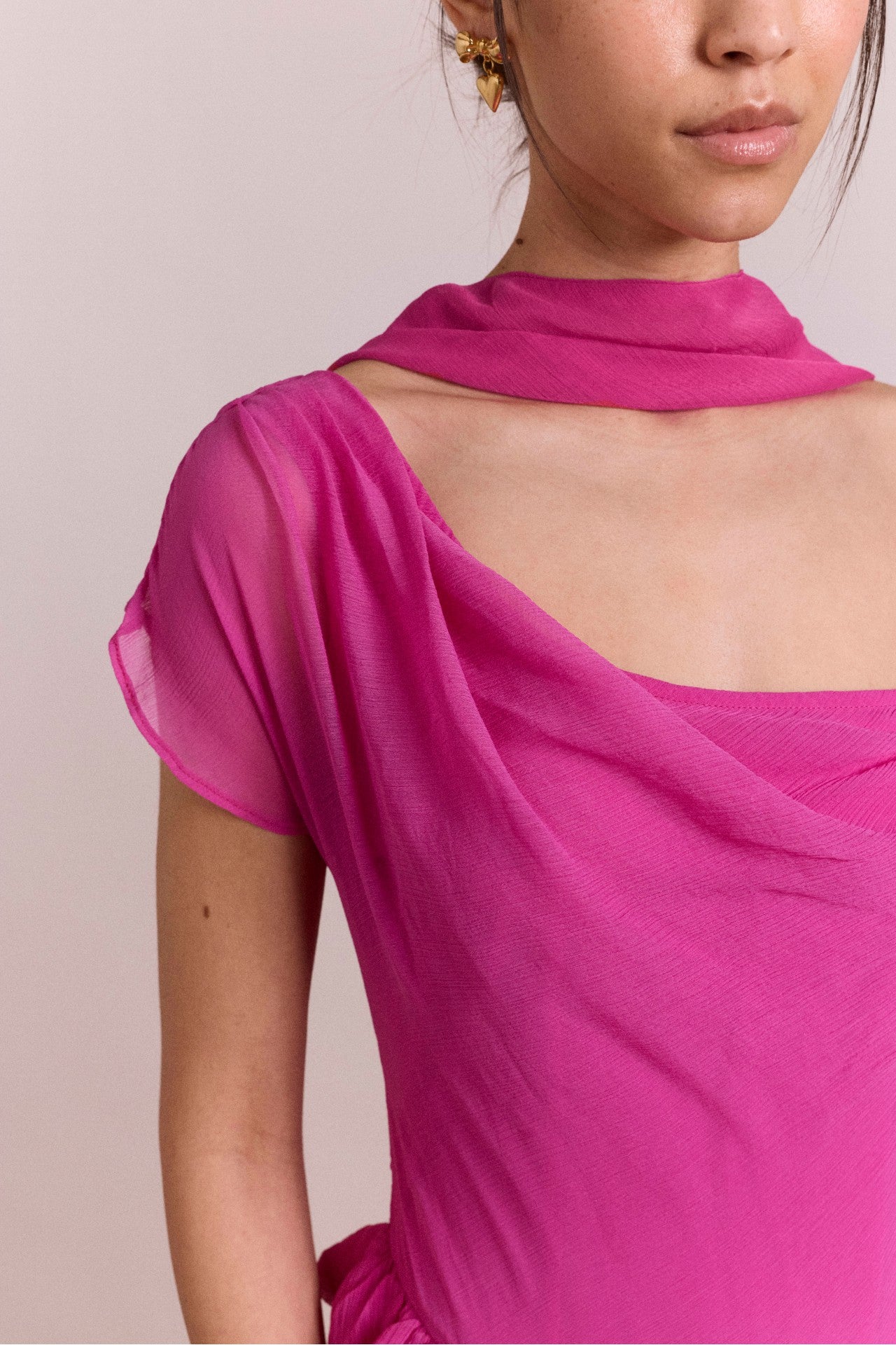 moxie midi dress - pink