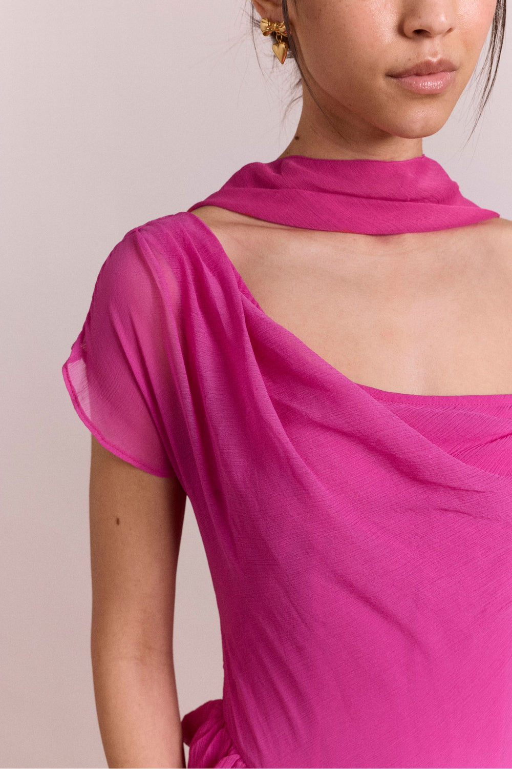 moxie midi dress - pink
