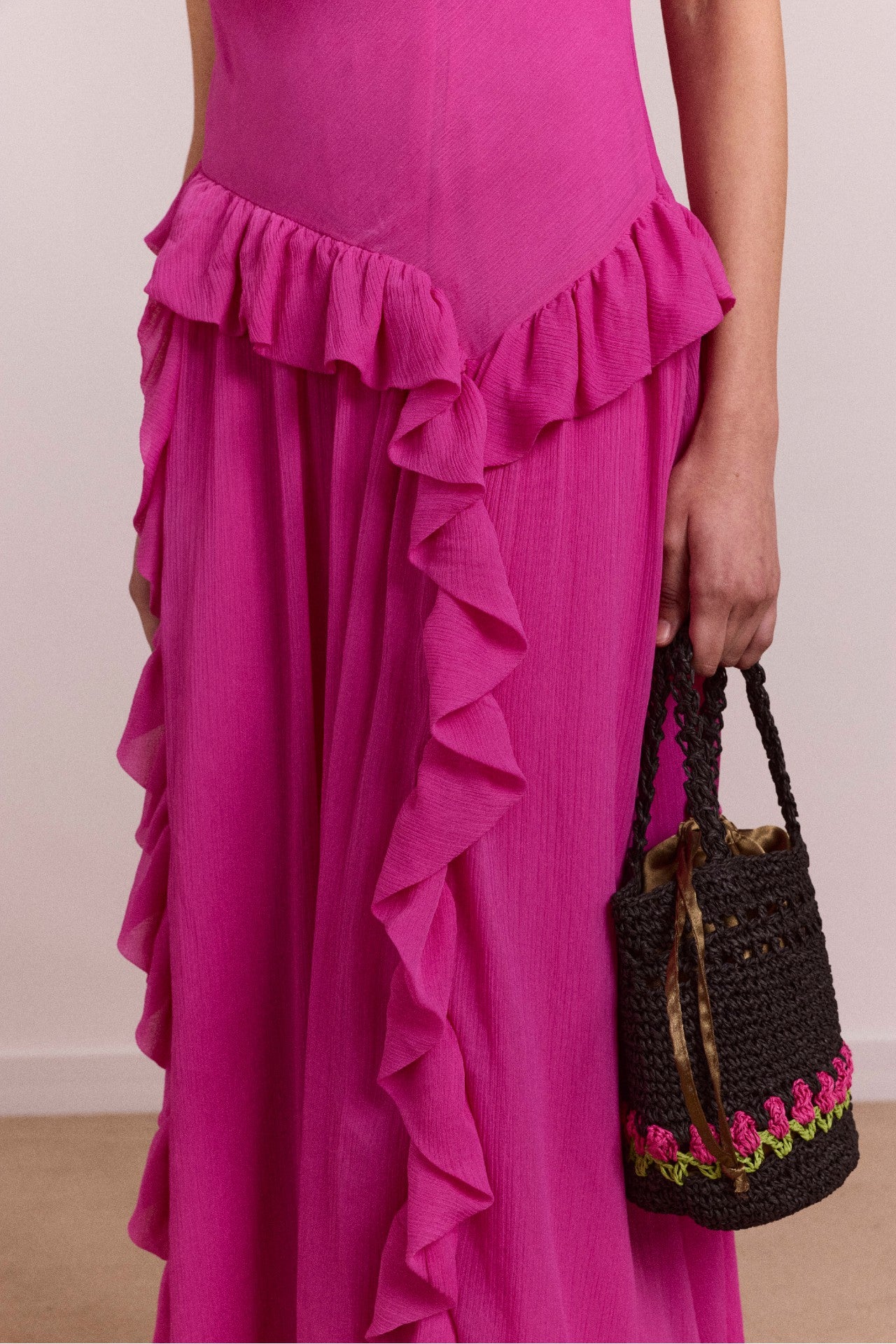 moxie midi dress - pink