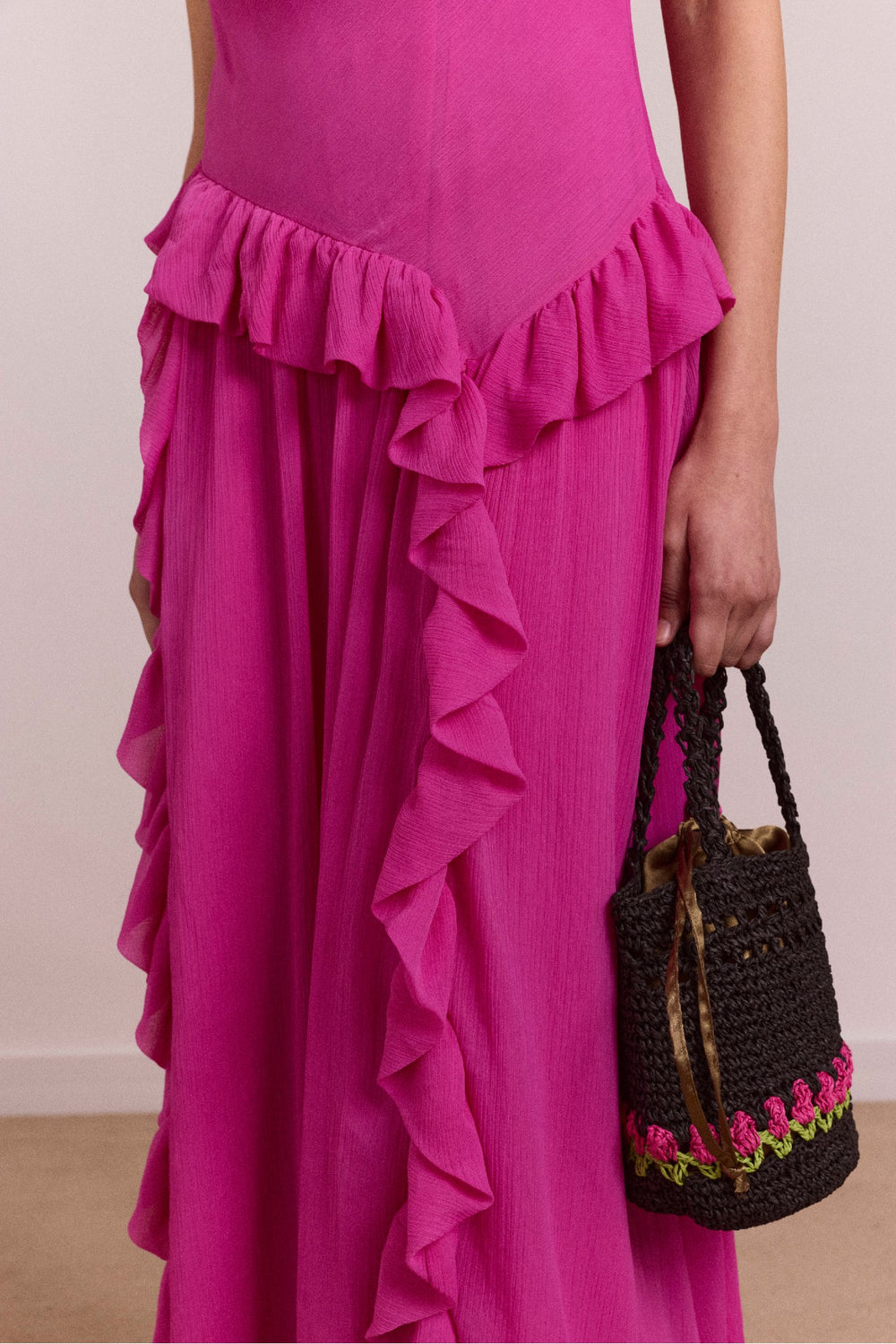 moxie midi dress - pink
