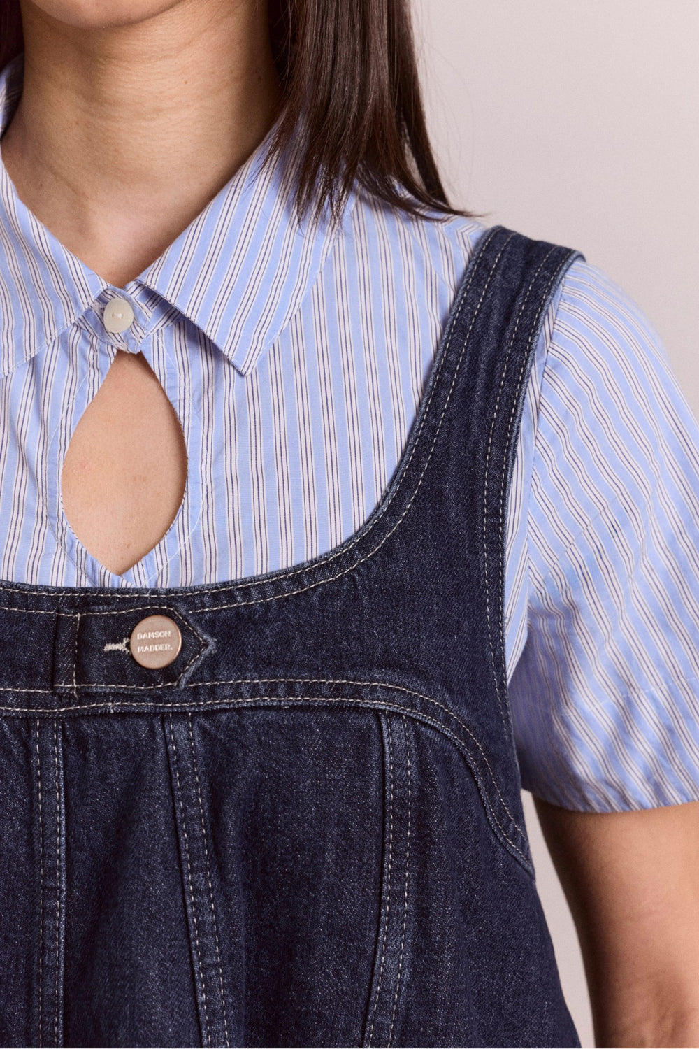 immy mini dress - dark wash