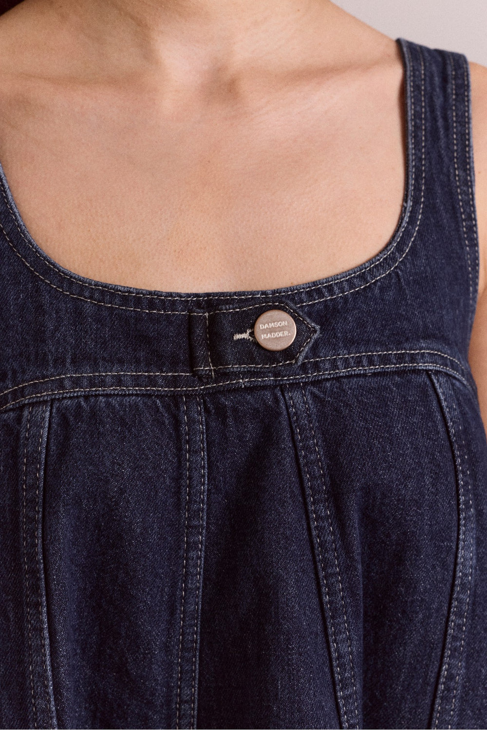 immy mini dress - dark wash