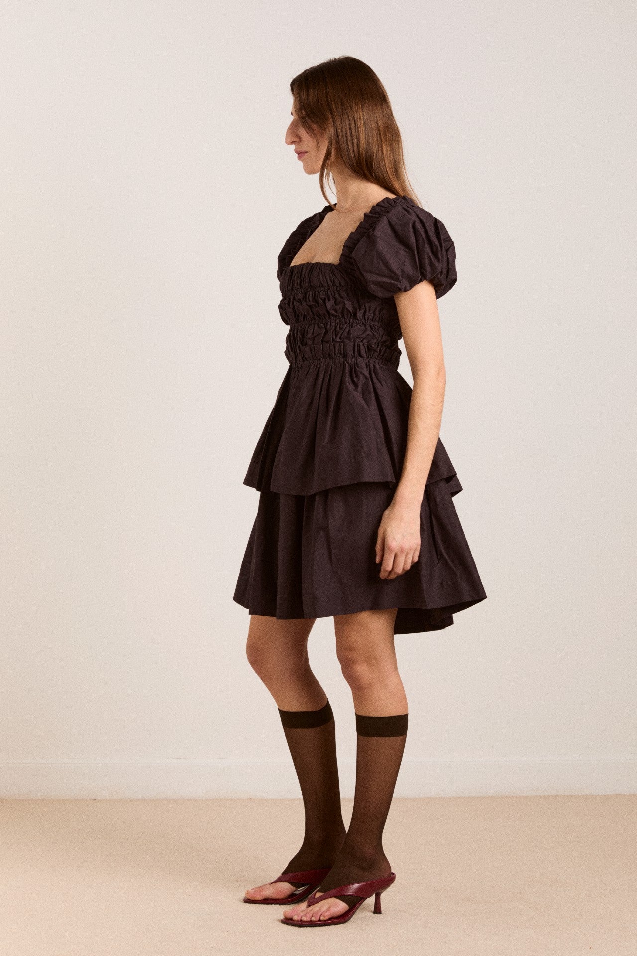 lyza mini dress - black