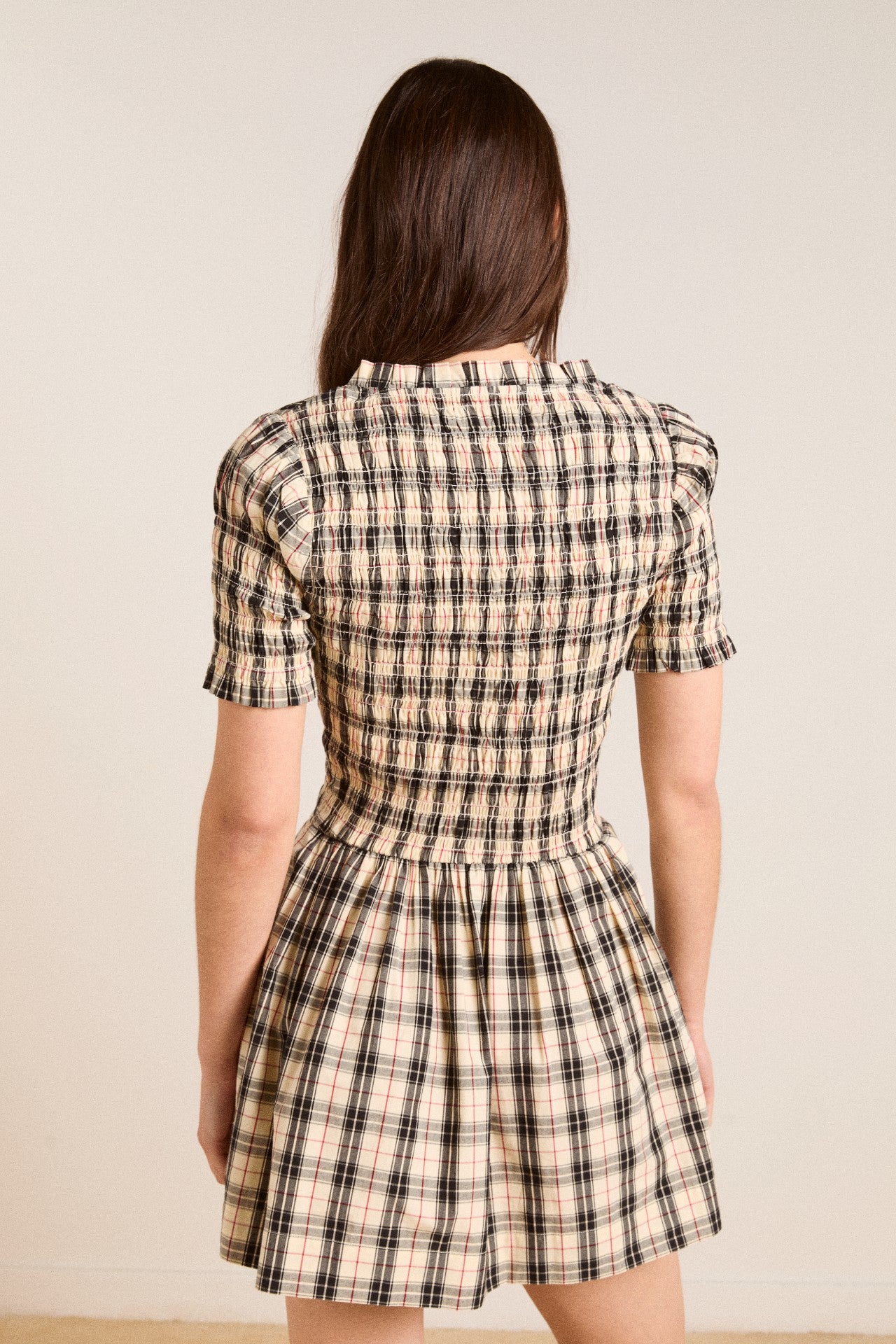 mansi mini dress - butter check