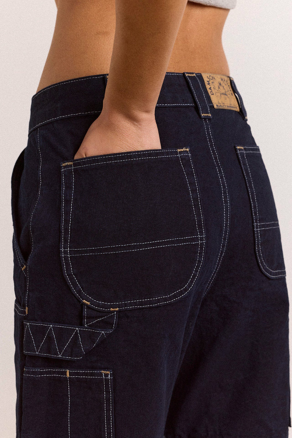 laura workwear denim zip off jeans