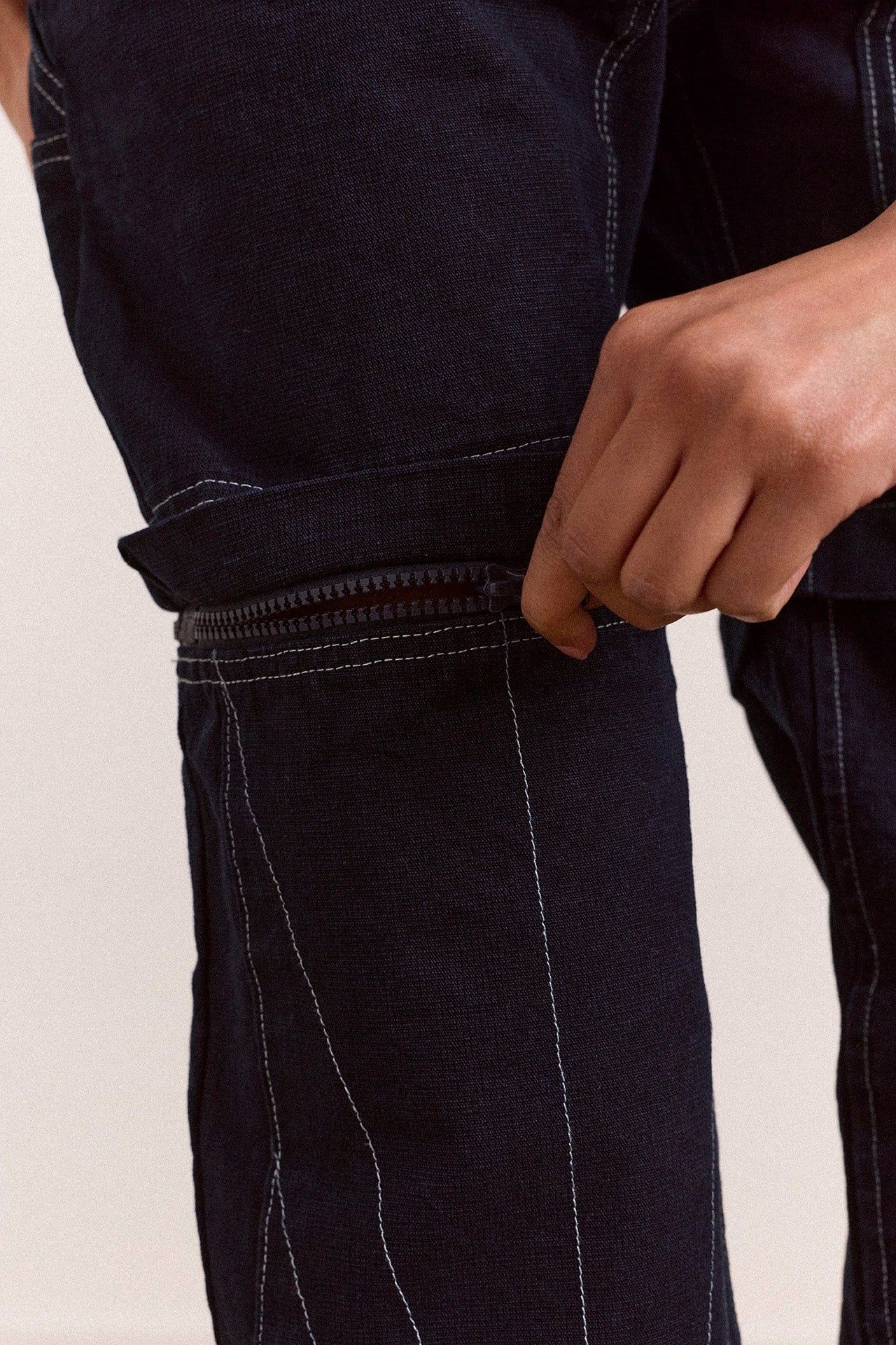 laura workwear denim zip off jeans