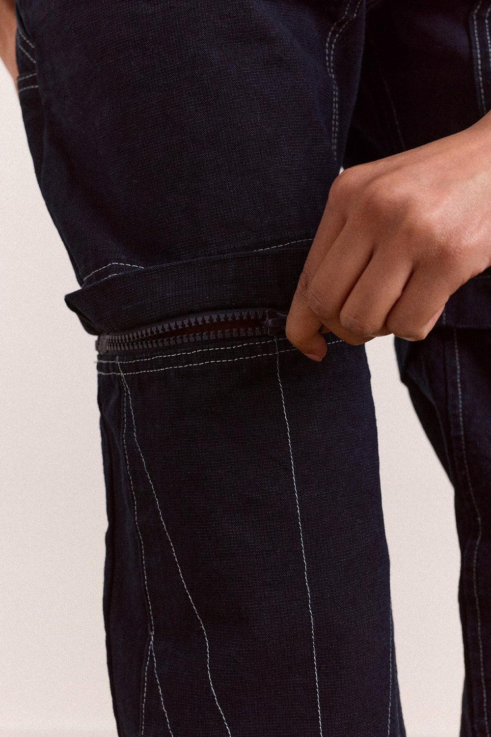 laura workwear denim zip off jeans