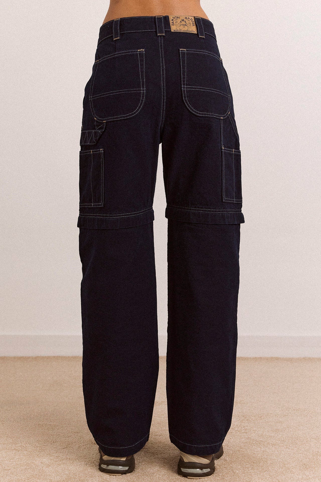laura workwear denim zip off jeans