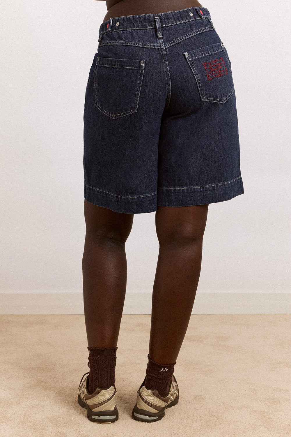 annie denim shorts - indigo