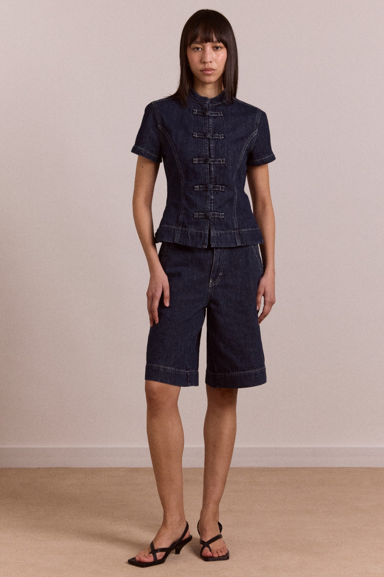 annie denim shorts - indigo