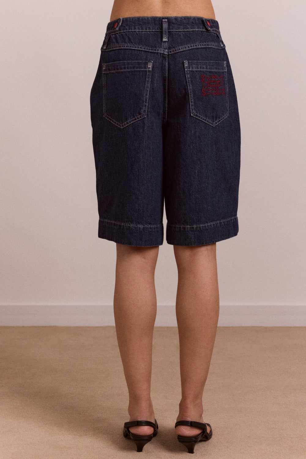 annie denim shorts - indigo