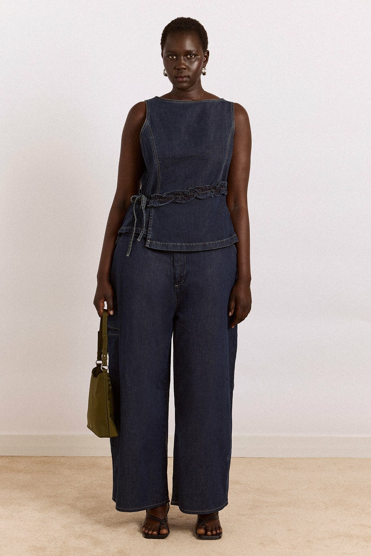 straight leg augusta jeans - dark indigo
