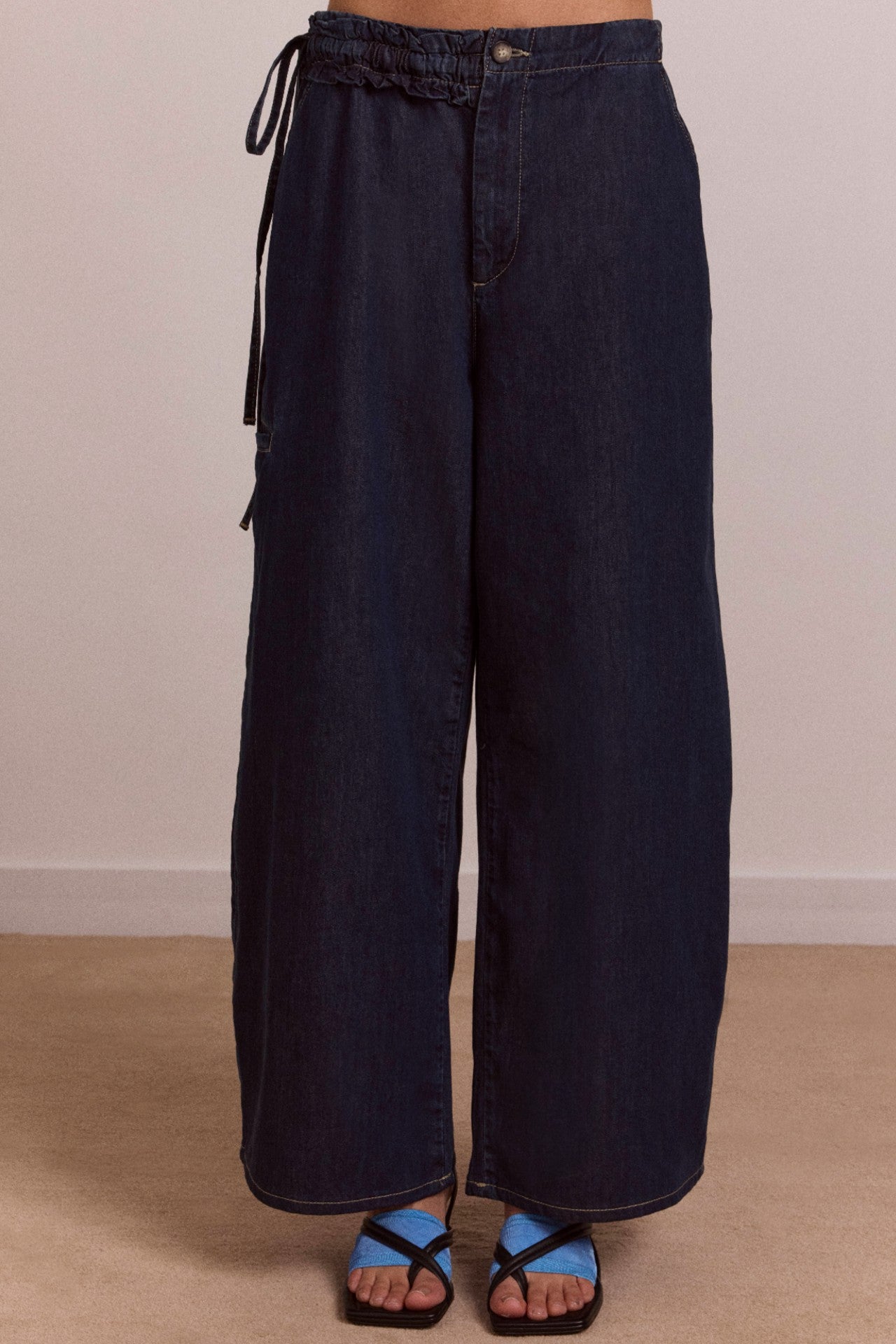 straight leg augusta jeans - dark indigo