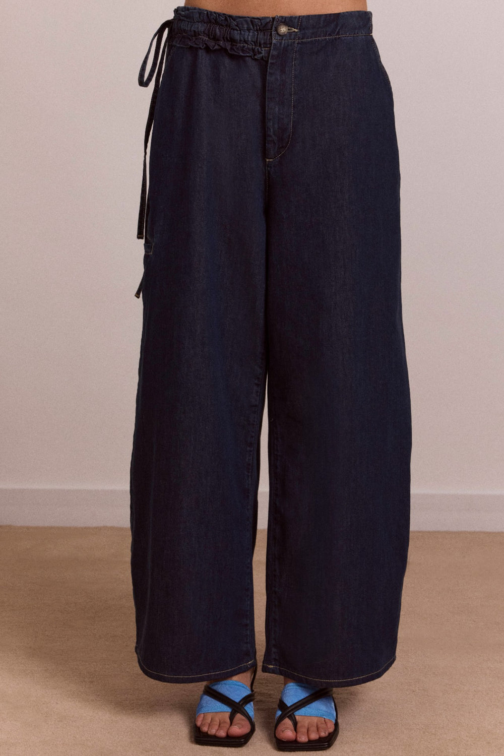 straight leg augusta jeans - dark indigo