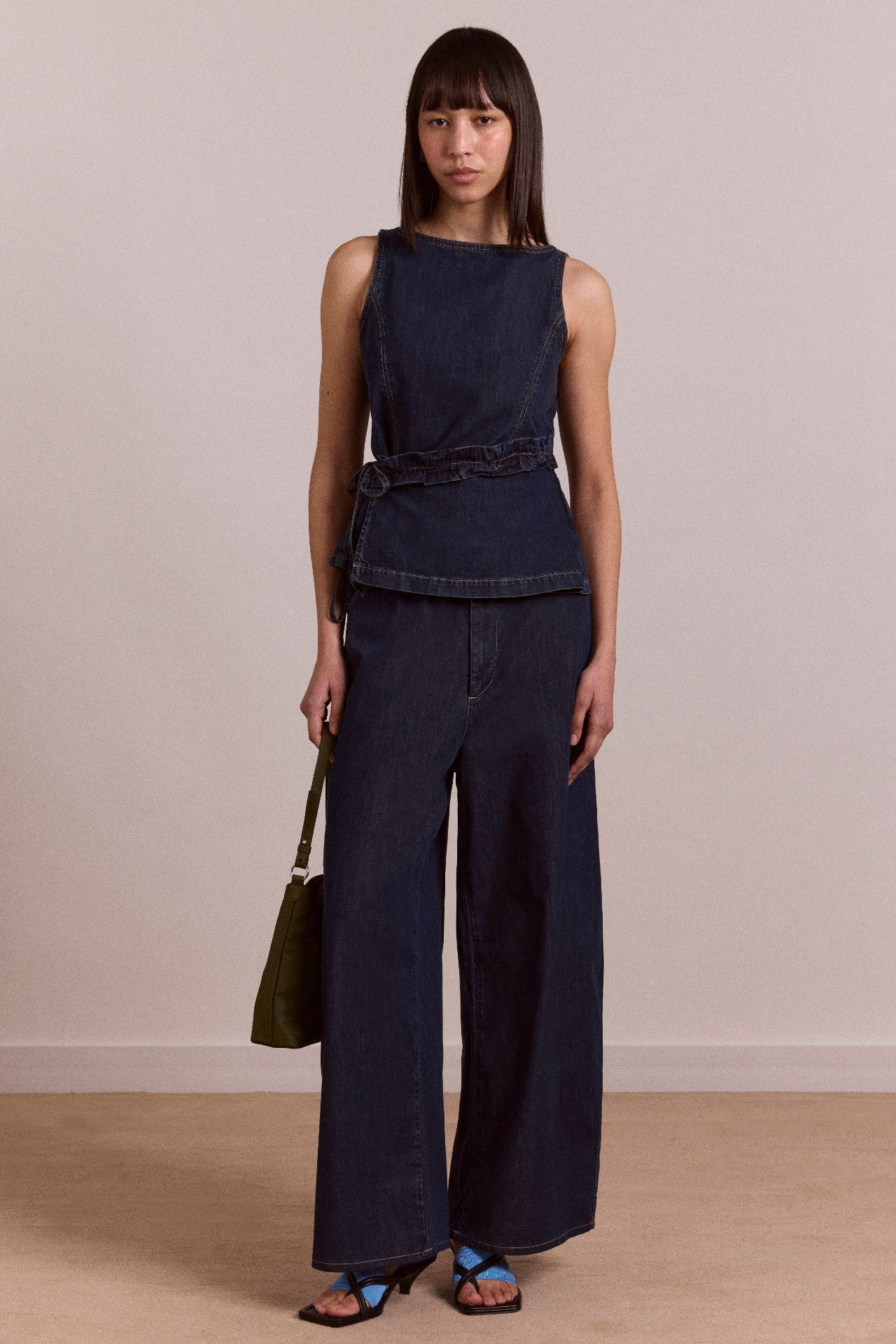 straight leg augusta jeans - dark indigo