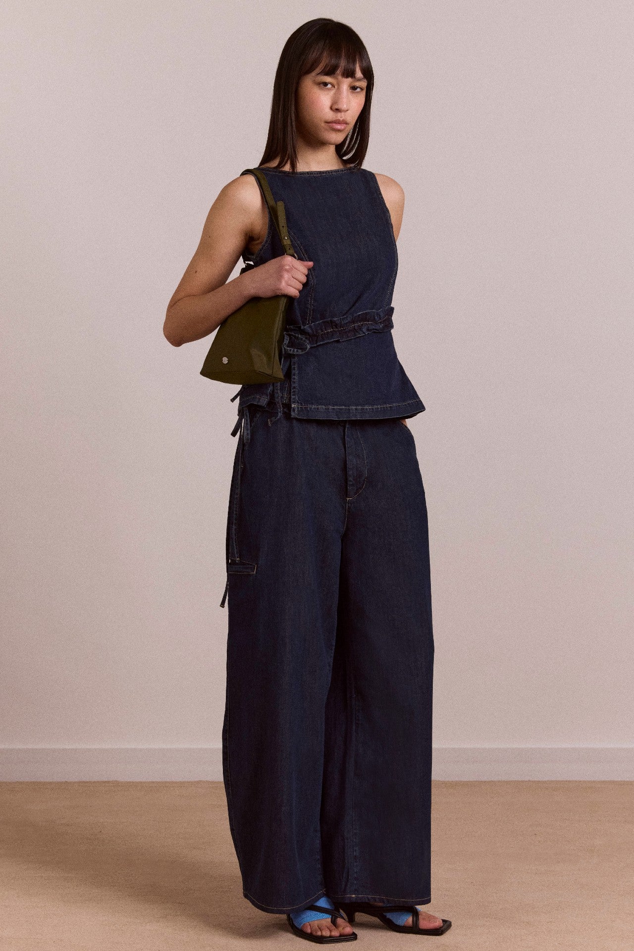 straight leg augusta jeans - dark indigo