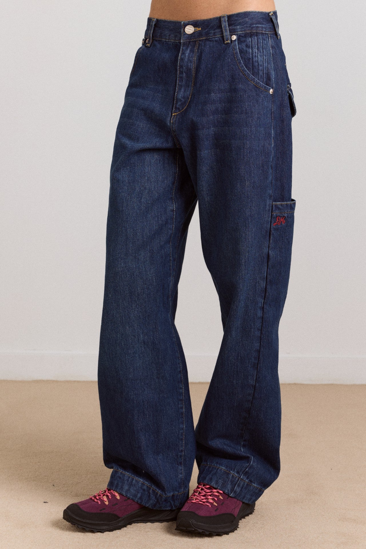 nina jean - authentic mid blue wash