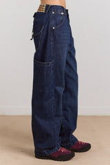 nina jean - authentic mid blue wash