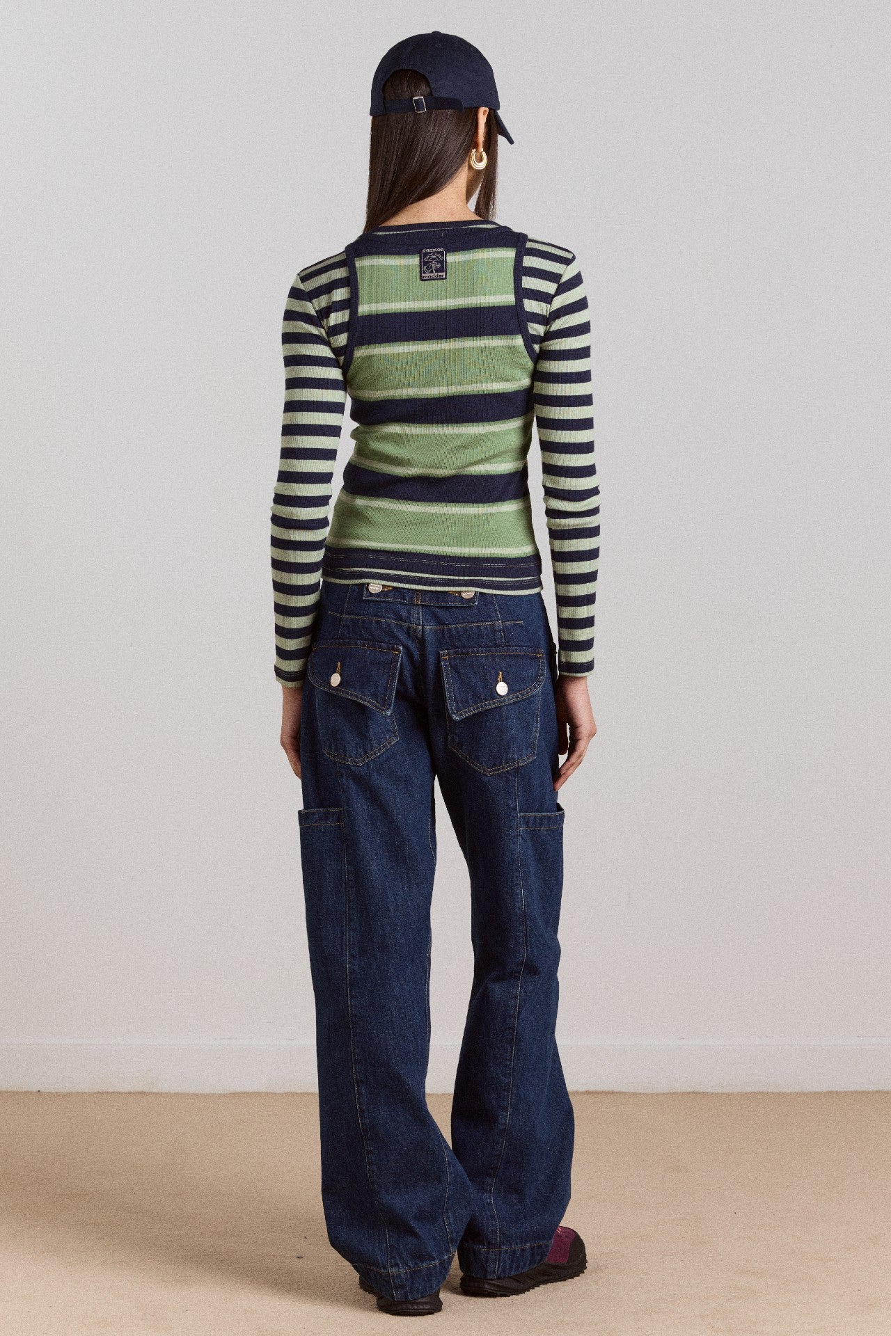 nina jean - authentic mid blue wash