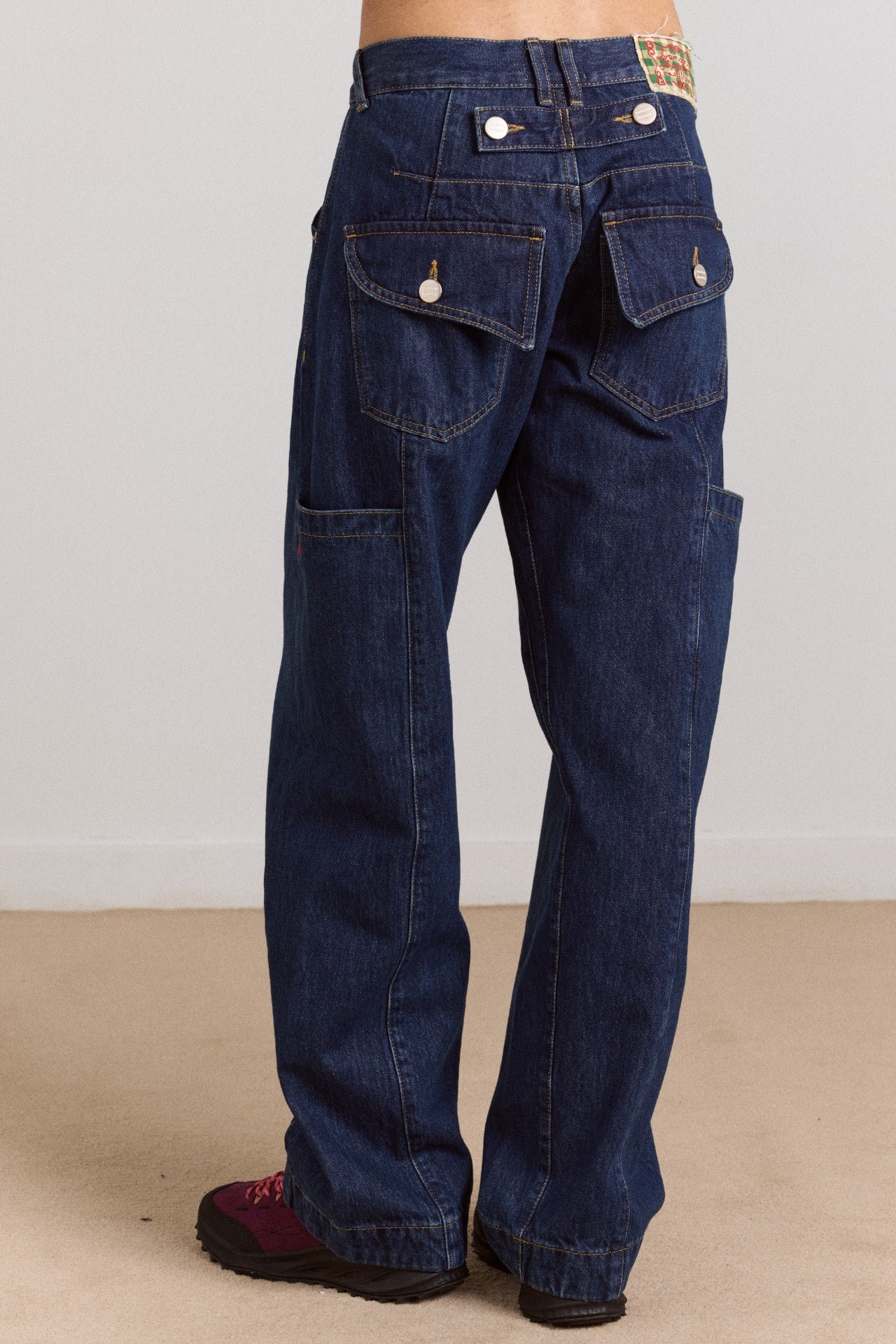nina jean - authentic mid blue wash
