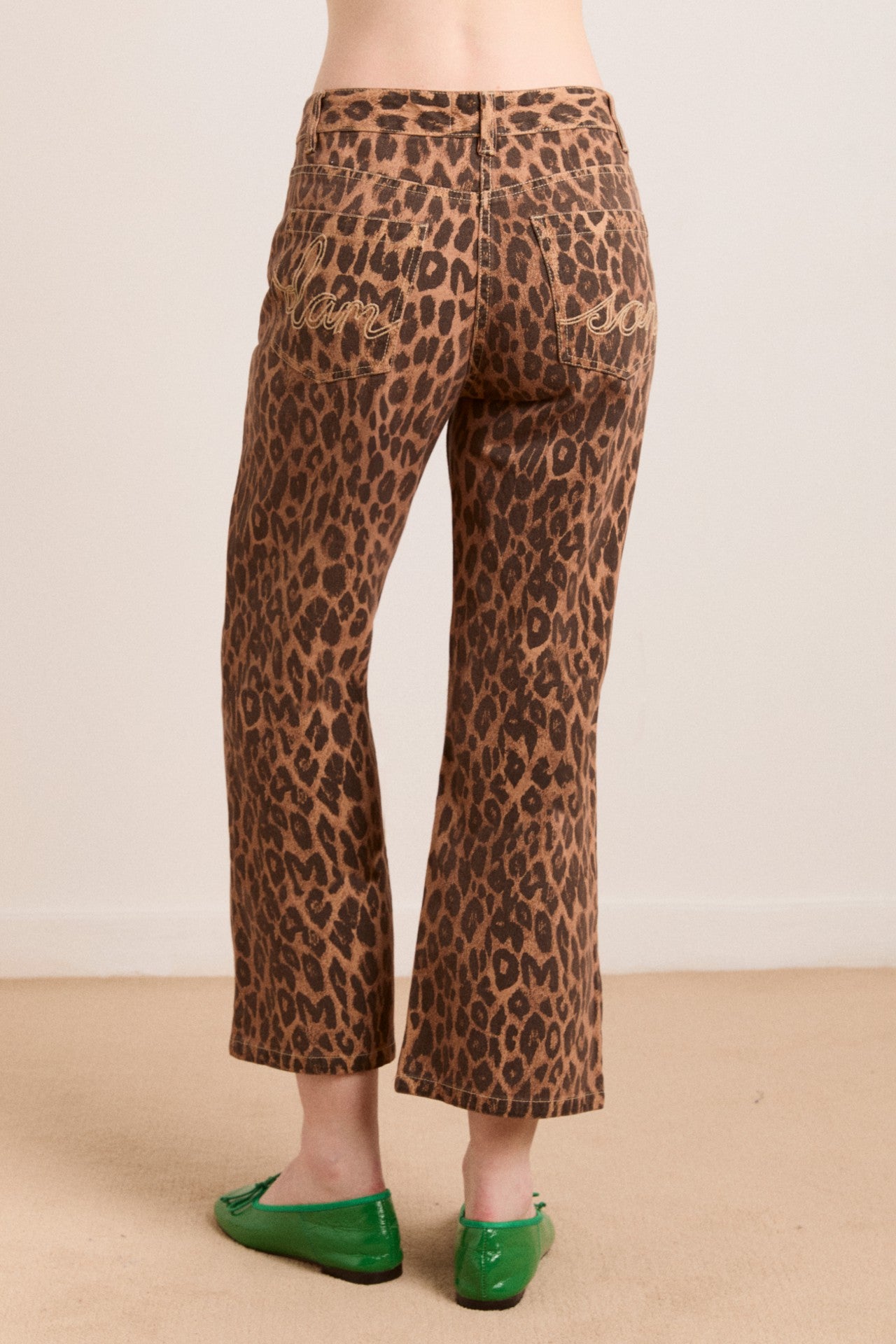 kenny twill trouser- leopard
