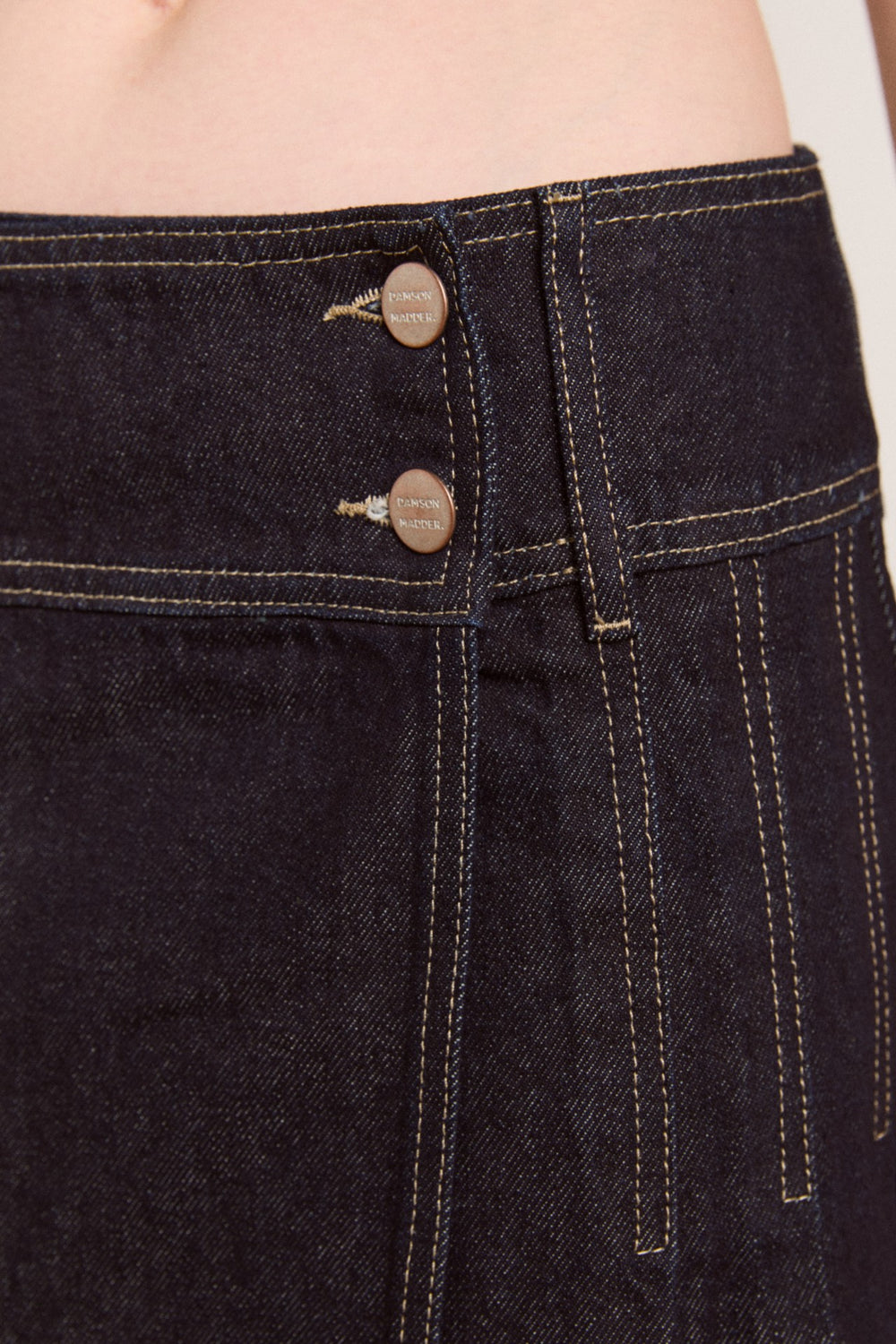 raye denim skirt - dark indigo