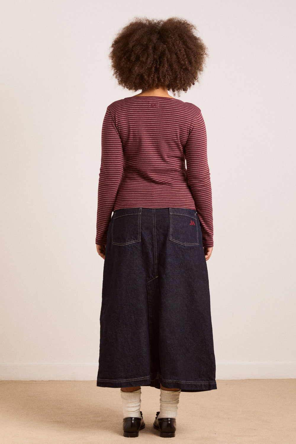 raye denim skirt - dark indigo