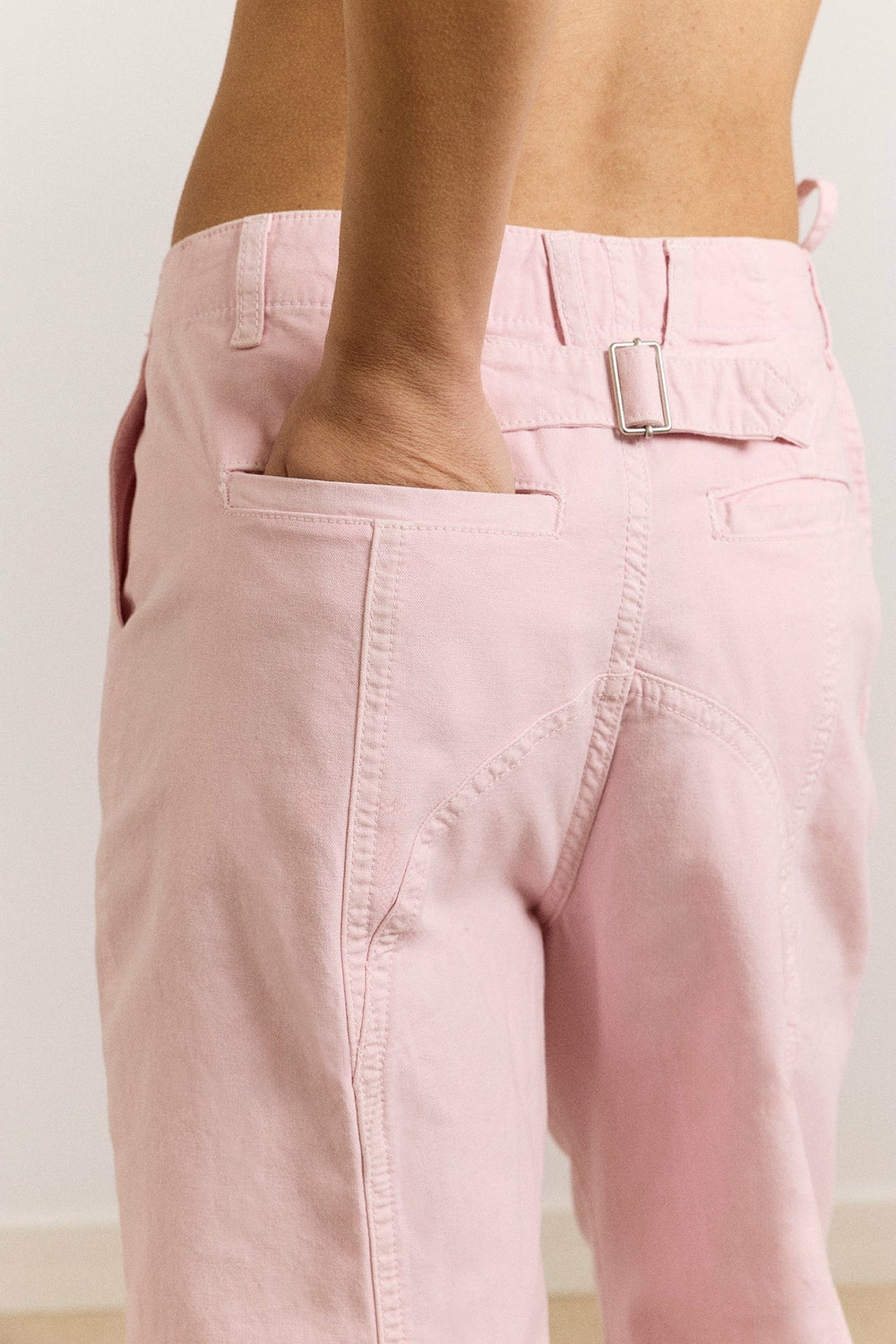 yves capri trouser - pink